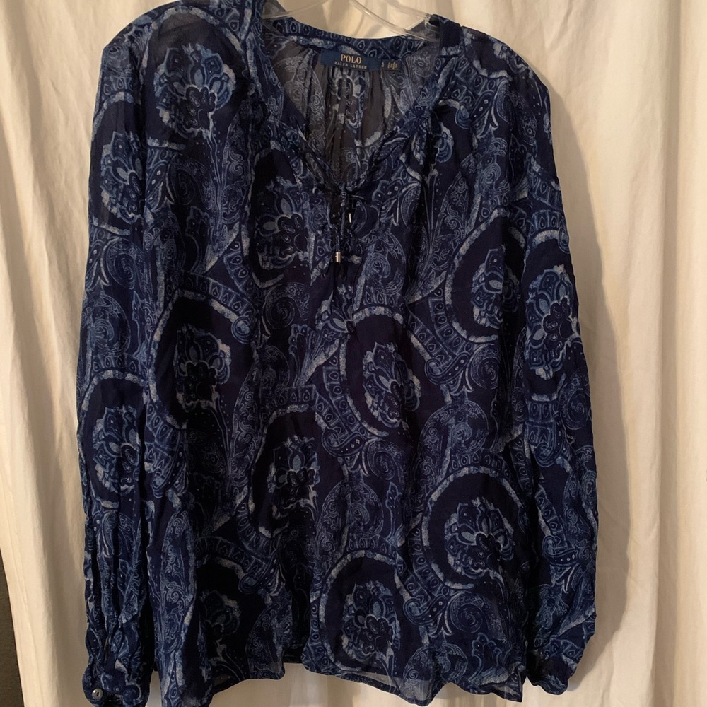 Polo Ralph Lauren sheer blouse